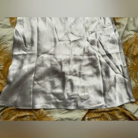 Babaton slip satin maxi skirt City grey 2 xs - Picture 3 of 4